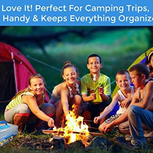 SUMPRI Smores Caddy -TWO FOLDING TRAYS Smore storage Box Does NOT...