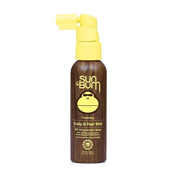 Sun Bum Original SPF 30 Sunscreen Scalp and Hair Mist I Vegan and ...