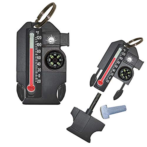 Sun Company Outsider - 4-in-1 Survival Multi-Tool | Compass, Therm...