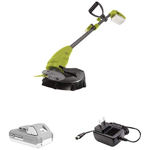 Sun Joe 24V-GT10-LTE 24-Volt iON+ 10-inch Cordless Lightweight Str...
