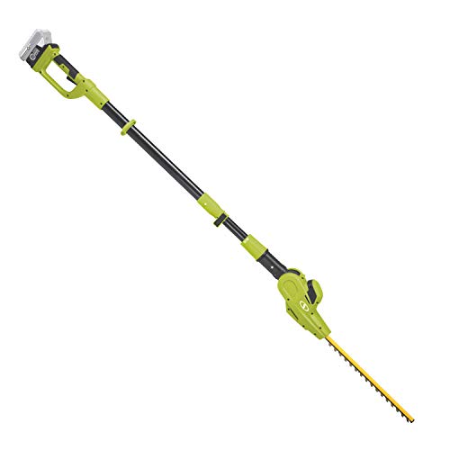 Sun Joe 24V-PHT17-LTE Cordless Telescoping Dual-Action Pole Hedge ...