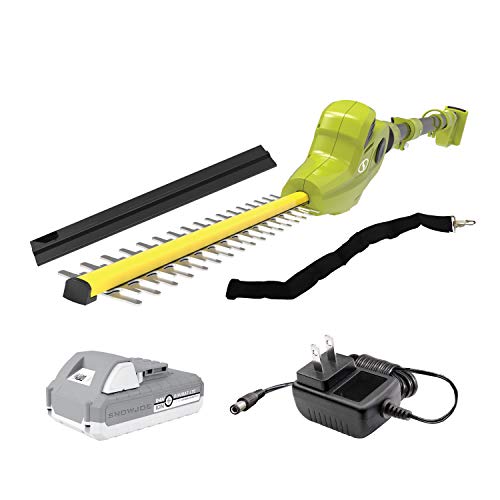 Sun Joe 24V-PHT17-LTE Cordless Telescoping Dual-Action Pole Hedge ...