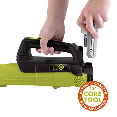 Sun Joe 24V-TB-CT Cordless Compact Turbine Jet Blower, 100MPH 350C...