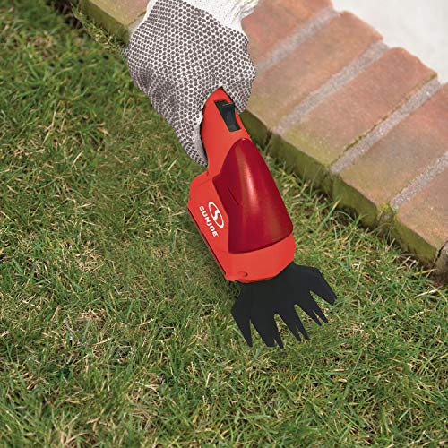Sun Joe HJ604C-RED 7.2V Cordless 2-in-1 Grass Shear, Hedge Trimmer...