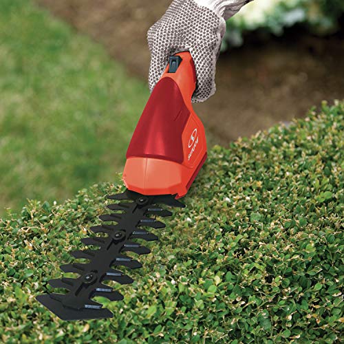 Sun Joe HJ604C-RED 7.2V Cordless 2-in-1 Grass Shear, Hedge Trimmer...