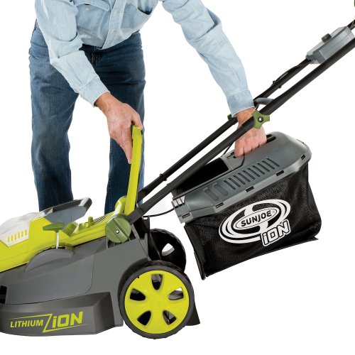 Sun Joe iON16LM 40-Volt 16-Inch Brushless Cordless Lawn Mower, Kit...