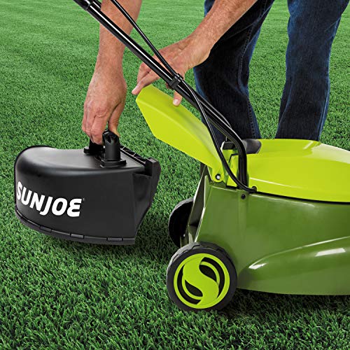 Sun Joe MJ401C-PRO 14-Inch 28-Volt Cordless Push Lawn Mower, w/Rea...