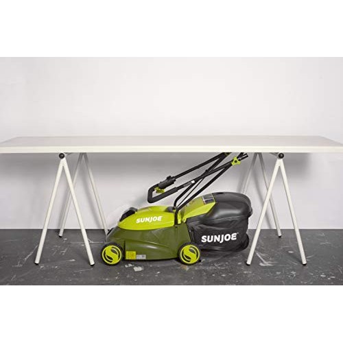 Sun Joe MJ401C-PRO 14-Inch 28-Volt Cordless Push Lawn Mower, w/Rea...
