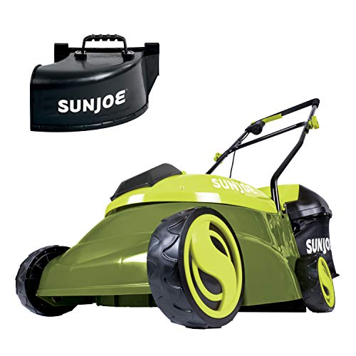 Sun Joe MJ401C-PRO 14-Inch 28-Volt Cordless Push Lawn Mower, w/Rea...