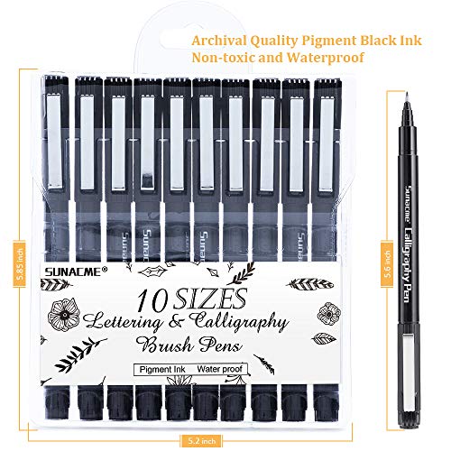 Calligraphy Pens, Hand Lettering Pen, Caligraphy Brush Pens Set fo...