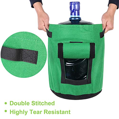 SunArea 5 Pack 7 Gallon Potato Grow Bags, with Visualize Window an...