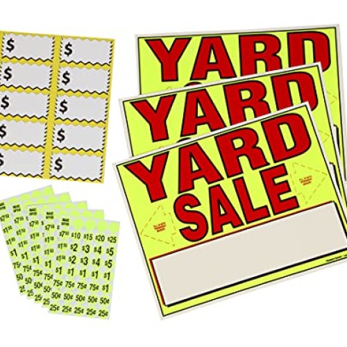 Sunburst Systems 4150 Yard Neon Yellow 10 Large Label 4150 Kit I...
