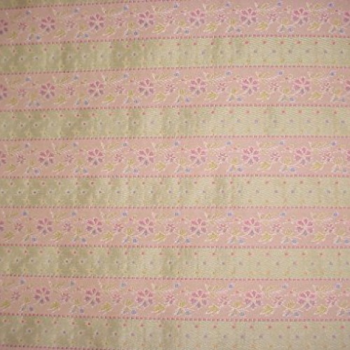 Sunbury Textiles Floral Bandeau - Celedon/Pink Embroidered Floral ...