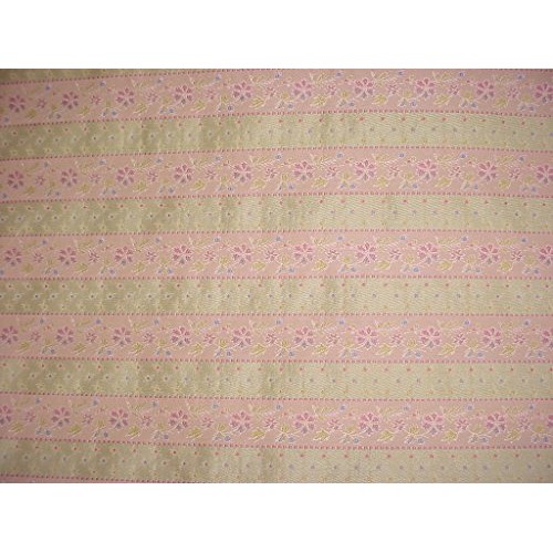 Sunbury Textiles Floral Bandeau - Celedon/Pink Embroidered Floral ...