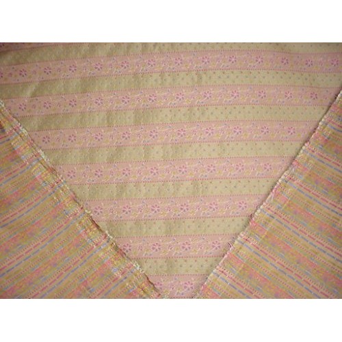 Sunbury Textiles Floral Bandeau - Celedon/Pink Embroidered Floral ...