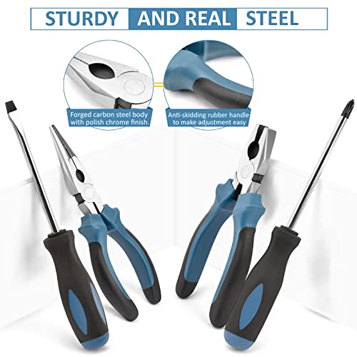 Sundpey Home Tool Kit 148-Pcs - Household Basic Complete Hand Repa...