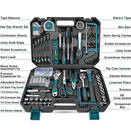 Sundpey Household Tool Kit 257-PCs - Home Auto Repair Tool Set Com...