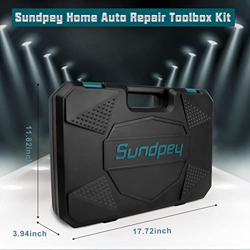 Sundpey Household Tool Kit 257-PCs - Home Auto Repair Tool Set Com...