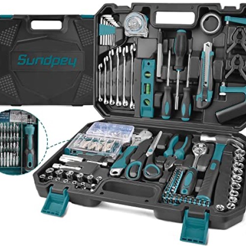 Sundpey Household Tool Kit 257-PCs - Home Auto Repair Tool Set Com...