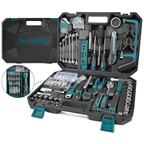 Sundpey Household Tool Kit 257-PCs - Home Auto Repair Tool Set Com...