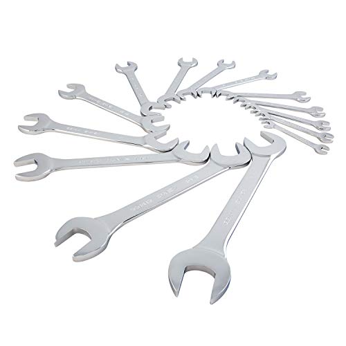 Sunex 9914A 14 Piece Angle Head SAE Wrench Set FULL POLISH CRV