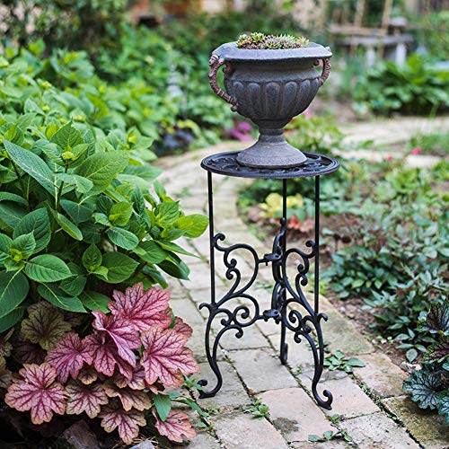 Sungmor Heavy Duty Cast Iron Potted Plant Stand,19.3-Inch 1 Tier M...