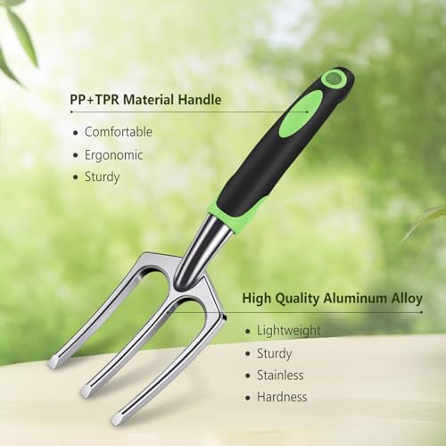 sungwoo Garden Tool Set 10 Piece, Heavy Duty and Lightweight Alumi...