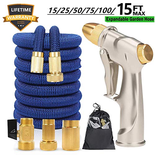 Sunifier Expandable Garden Hose 15 FT 25FT Flexible Garden Hose 50...
