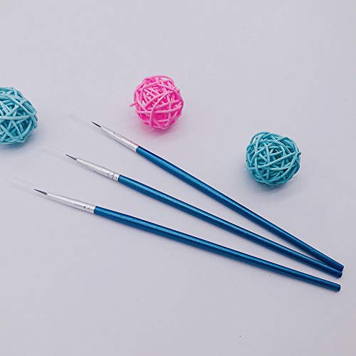 60 PackPointed Round Painting Brush,Hand Made Thread Drawing Bru...