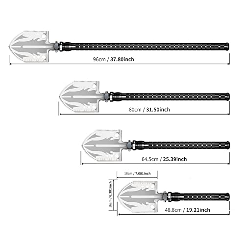 Sunkoon Survival Shovel Survival Axe, Camping Folding Shovels Hatc...