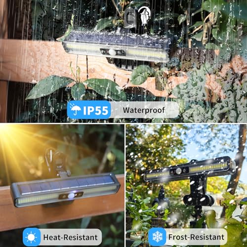 sunlight encounter Clip On Solar Motion Lights Outdoor Waterproof,...