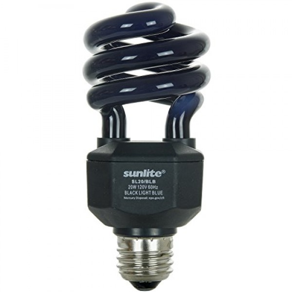 Sunlite SL20/BLB 20 Watt Spiral Energy Saving CFL Light Bulb Mediu...