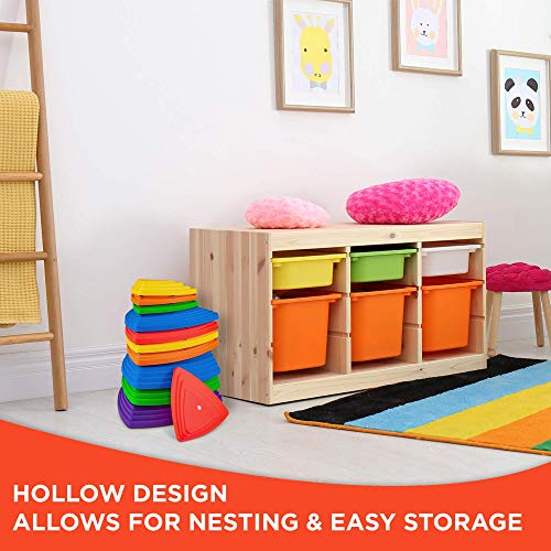 Sunny & Fun 11pc Balance Stepping Stones Obstacle Course for Kids ...