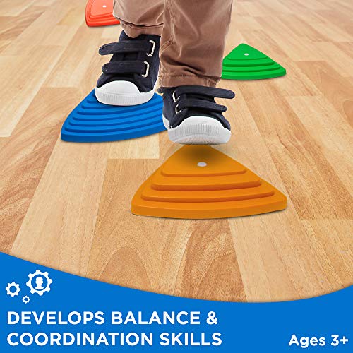 Sunny & Fun 15pc Balance Stepping Stones Obstacle Course for Kids ...