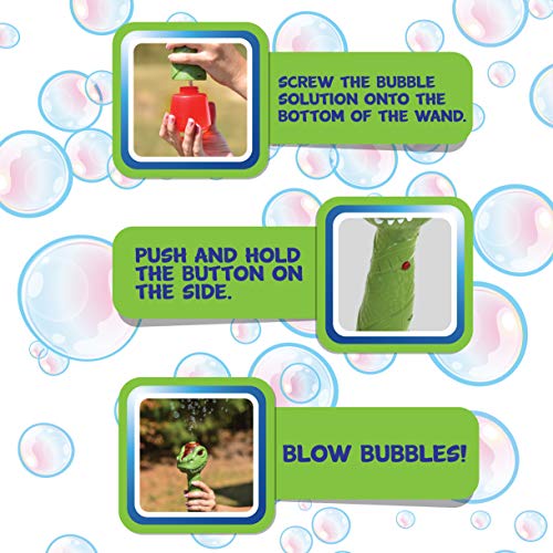 Sunny Days Entertainment Maxx Bubbles Dinosaur Bubble Wand – Light...
