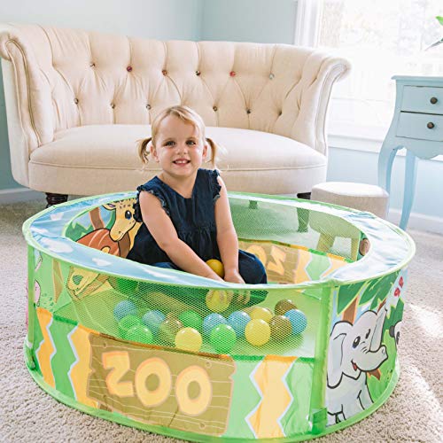 Sunny Days Entertainment Zoo Adventure Ball Pit – Indoor Pop Up Pl...