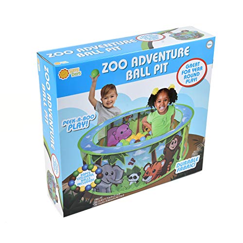 Sunny Days Entertainment Zoo Adventure Ball Pit – Indoor Pop Up Pl...