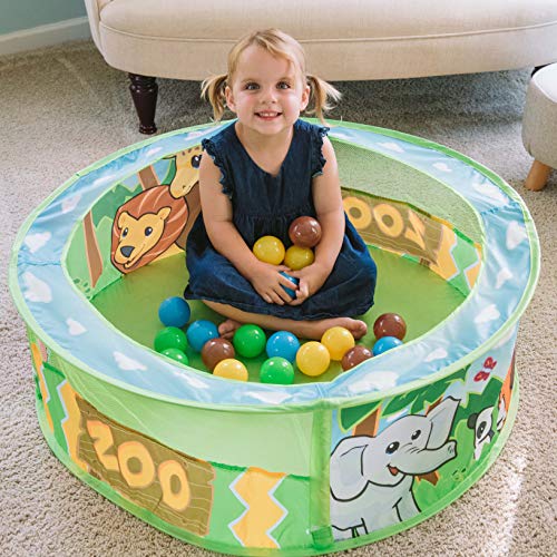 Sunny Days Entertainment Zoo Adventure Ball Pit – Indoor Pop Up Pl...