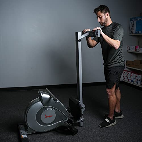 Sunny Health & Fitness Magnetic Rowing Machine Rower with LCD Moni...