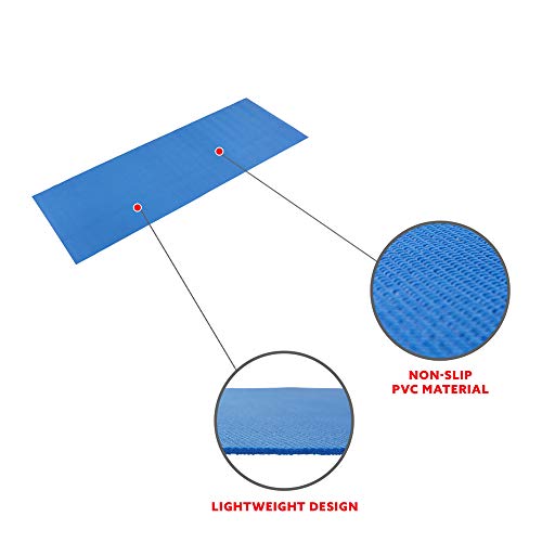 Sunny Health and Fitness Yoga Mat Blue, Model:31