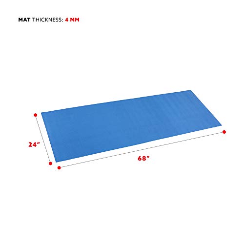 Sunny Health and Fitness Yoga Mat Blue, Model:31