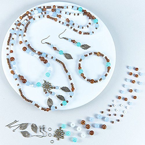 SUNNYCLUE 1 Box 400+pcs DIY 1 Set Jewelry Making Kit Jewelry Makin...
