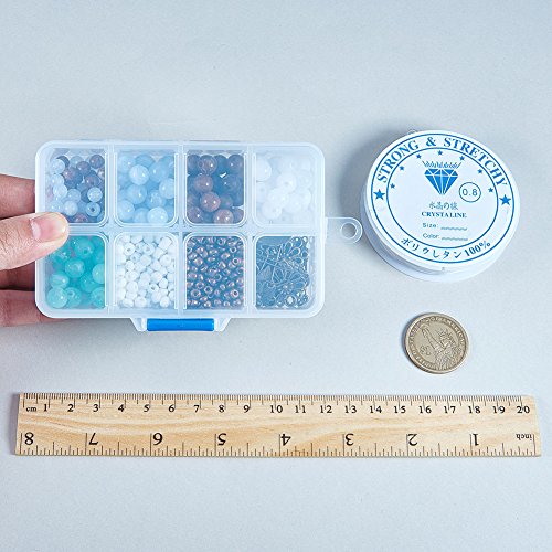 SUNNYCLUE 1 Box 400+pcs DIY 1 Set Jewelry Making Kit Jewelry Makin...