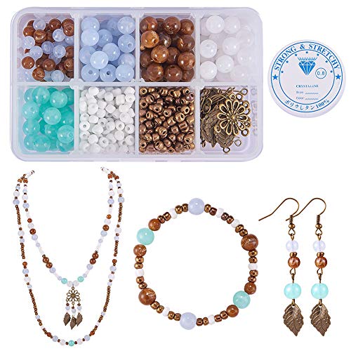 SUNNYCLUE 1 Box 400+pcs DIY 1 Set Jewelry Making Kit Jewelry Makin...