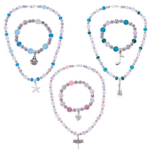 SUNNYCLUE 1 Box 650+ pcs Luxury Jewelry Making Kits Beaded Charm B...