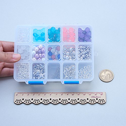 SUNNYCLUE 1 Box 650+ pcs Luxury Jewelry Making Kits Beaded Charm B...