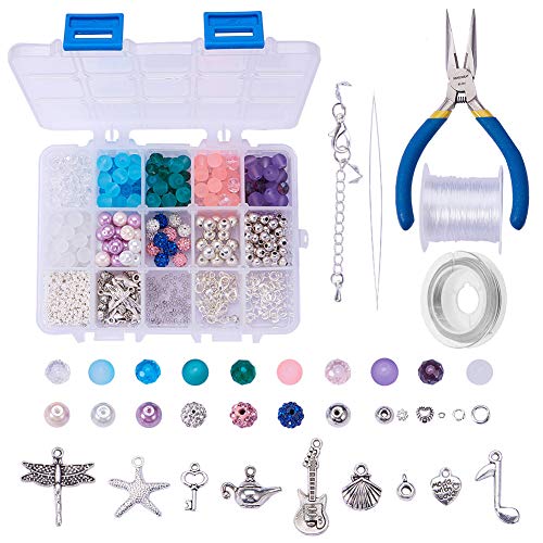 SUNNYCLUE 1 Box 650+ pcs Luxury Jewelry Making Kits Beaded Charm B...