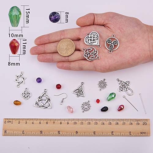 SUNNYCLUE 1 Box DIY 10 Pairs Celtic Knot Dangle Earring Making Kit...