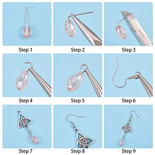 SUNNYCLUE 1 Box DIY 10 Pairs Celtic Knot Dangle Earring Making Kit...