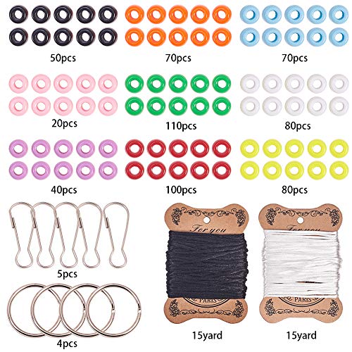SUNNYCLUE 1 Box DIY 8 Pairs 620Pcs Bead Pets Kit Pony Beads Assort...